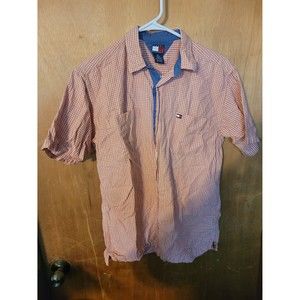 Tommy Hilfiger Mens Size XL Orange Polo Shirt